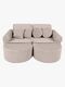 MeowBaby Churros Soffa Max, Pebble Beige
