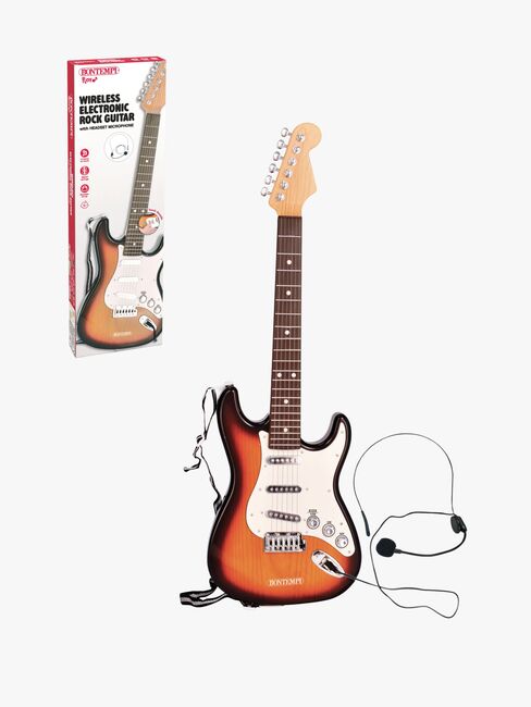 Bontempi Trådlös Elgitarr med Headsetmikrofon Rock