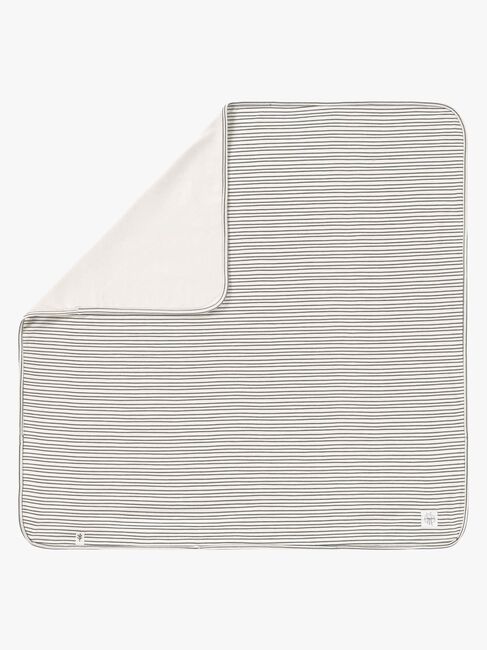 Lässig Interlock Filt 80x80, Striped grey