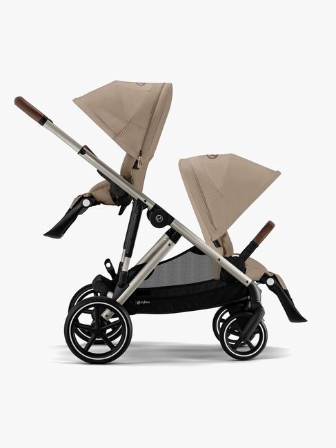 Cybex GAZELLE S Tvillingvagn, Almond Beige/Taupe