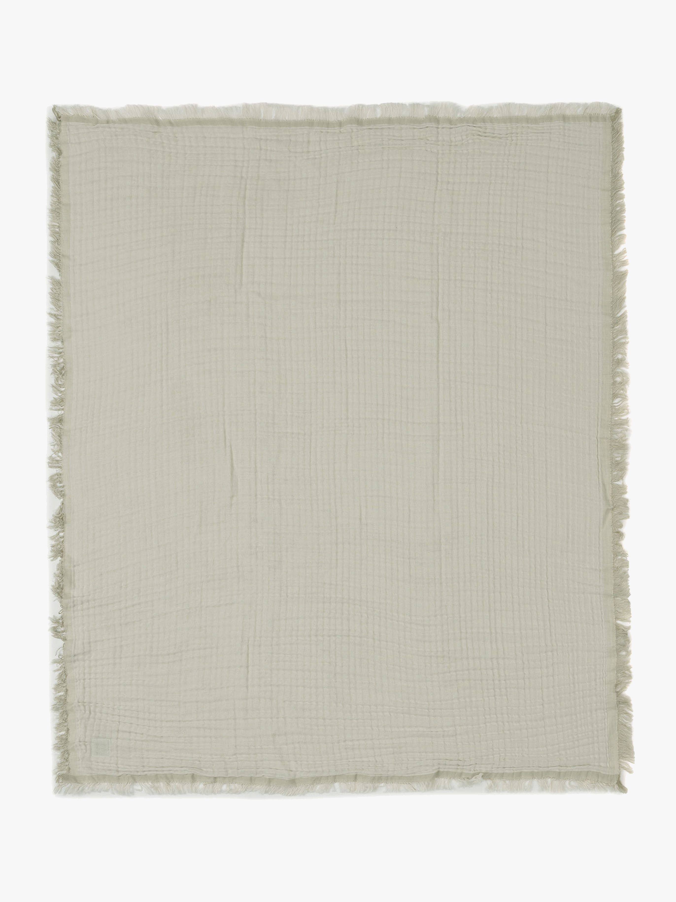 Jollein Muslinfilt Fringe, Olive Green/Ivory