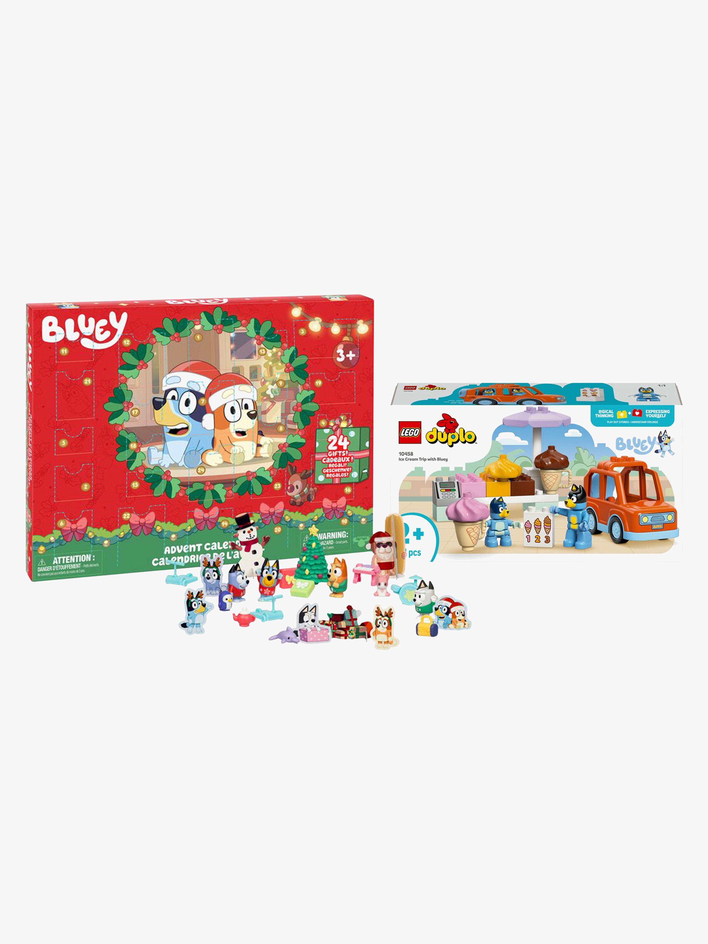 Bluey Adventskalender & LEGO DUPLO Bluey 10458 Glassutflykt med Bluey