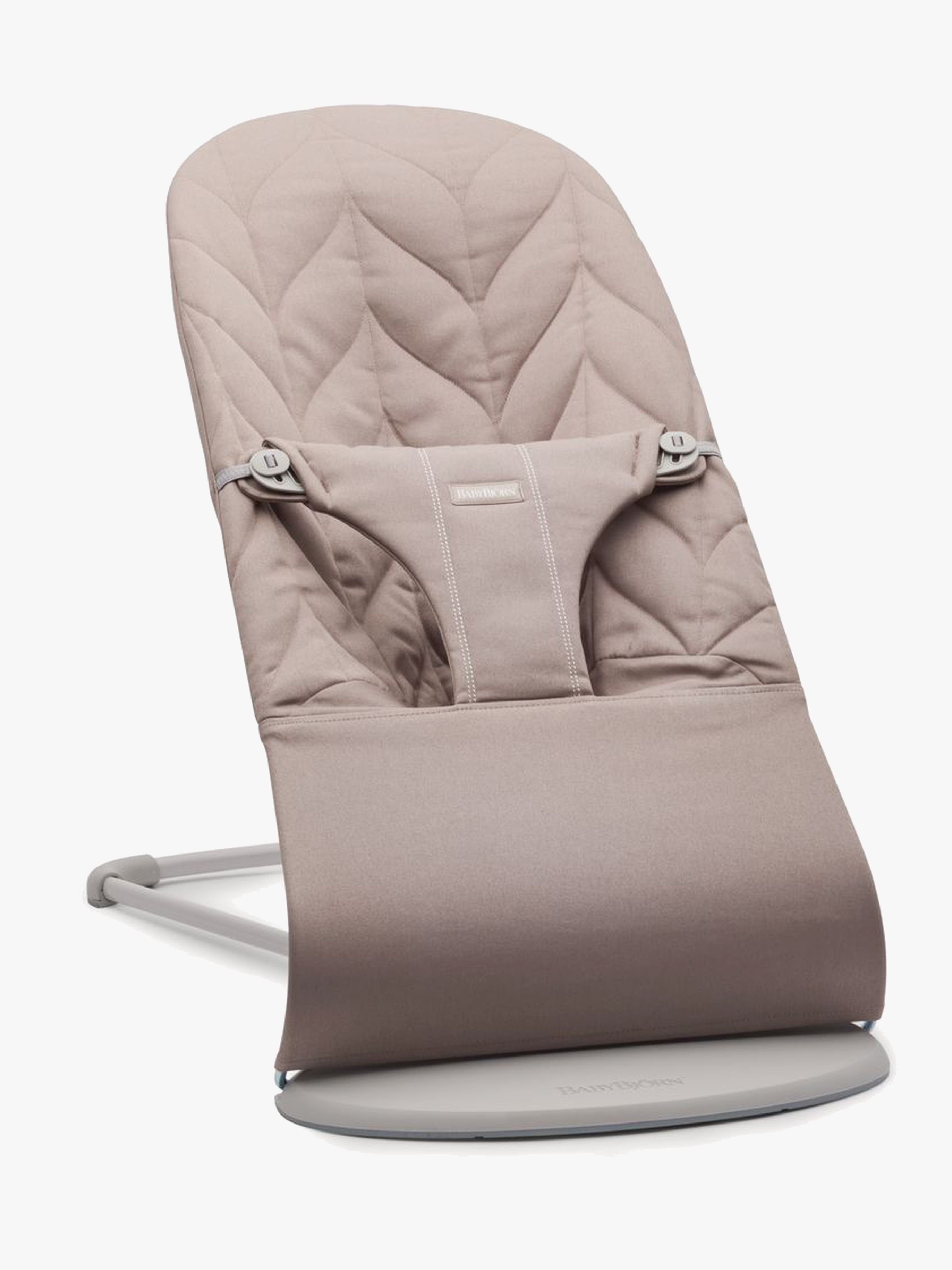 BabyBjörn Bliss Babysitter Vävd Bladmönstrad Quilt, Sandgrå