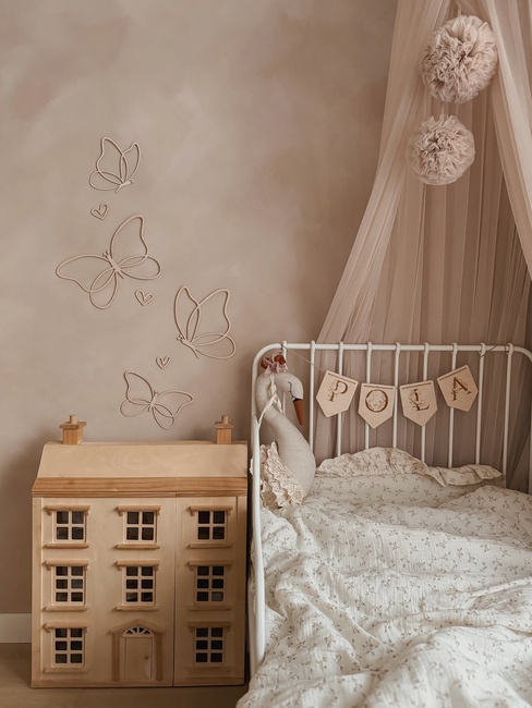 lis wycina Butterflies Väggdekoration Trä