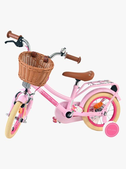Volare Excellent Cykel med Korg 12 Tum, Rosa