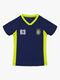 Hyperfied V-Neck Neo Logo T-Shirt, Medieval Blue