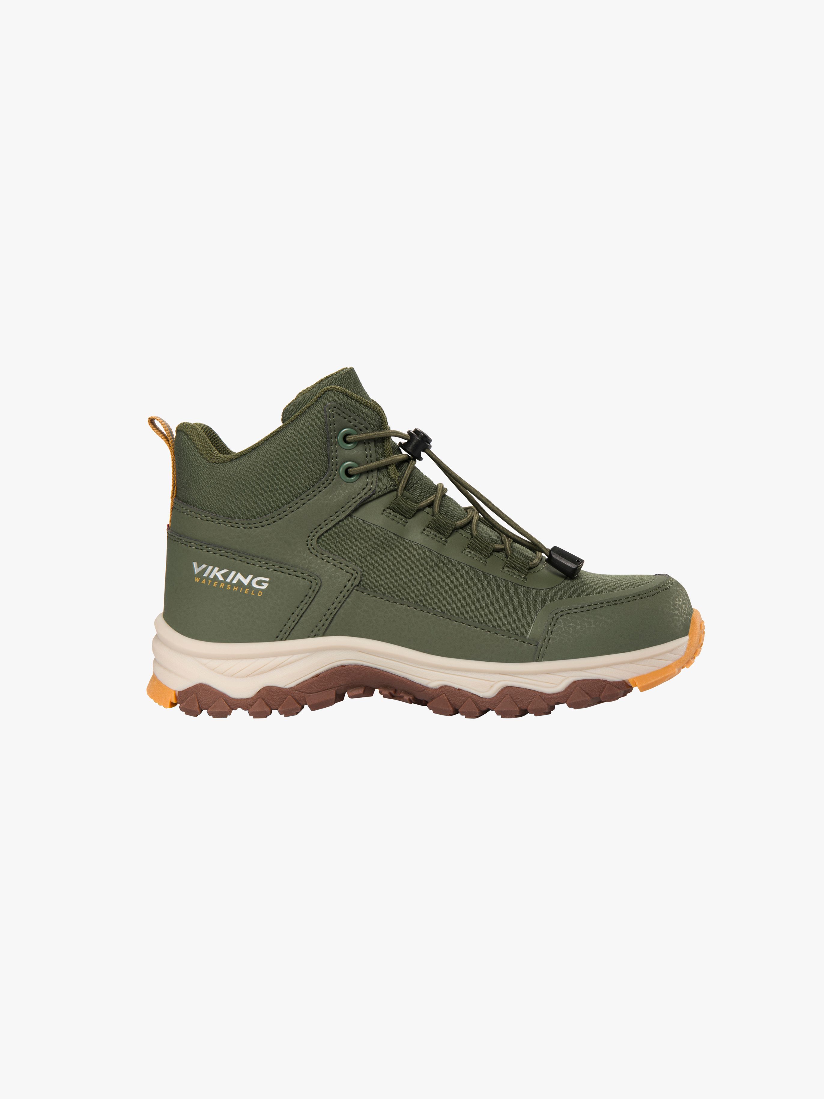 Viking Akkarvik Mid SL WP  Fodrade Sneakers, Green, 30