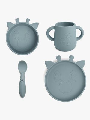 nuuroo Lykke Giraff Tallriksset 4-Pack Silikon, Lead