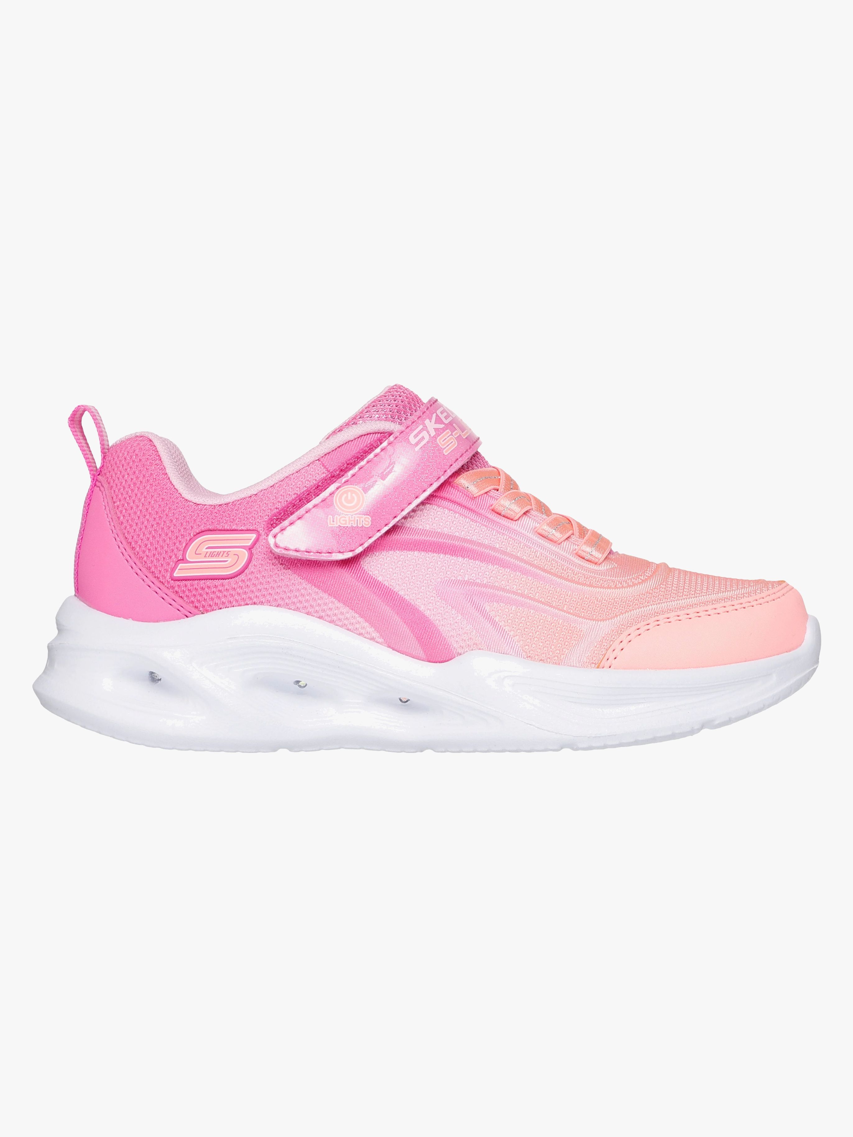 Skechers Sola Glow  Blinkande Sneakers, Pink, 30