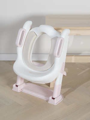 Beemoo CARE Assist Toalettsits med Stege, Pink