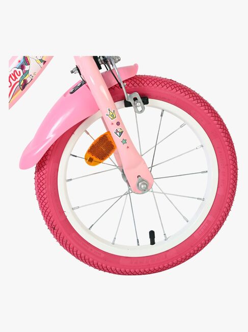 Volare Unicorn Cykel 14 Tum, Rosa