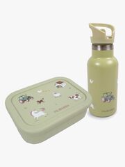 FILIBABBA Magic Farm Lunchbox & Flaska, Green