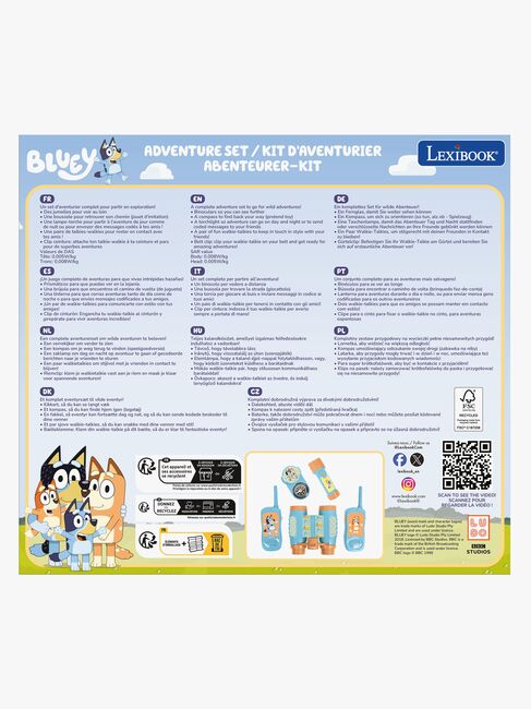 Bluey Äventyrsset med Walkie-talkies 120 m