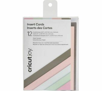 Cricut Joy Insert Cards 12-Pack, Pastel                                                      