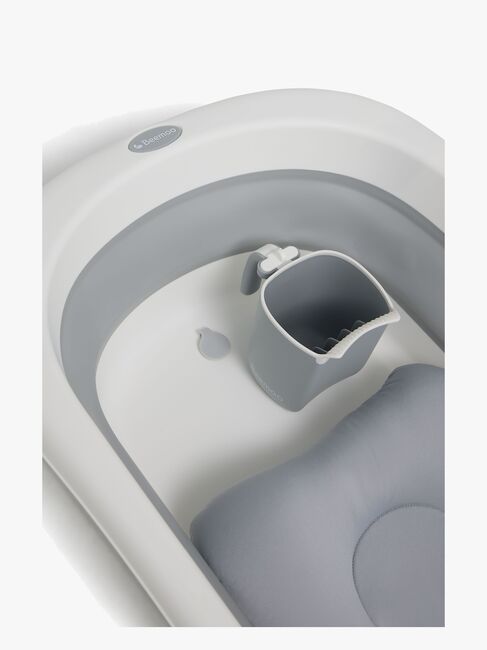 Beemoo CARE Assist Badbalja inkl. Badstöd & Sköljkanna, White/Grey