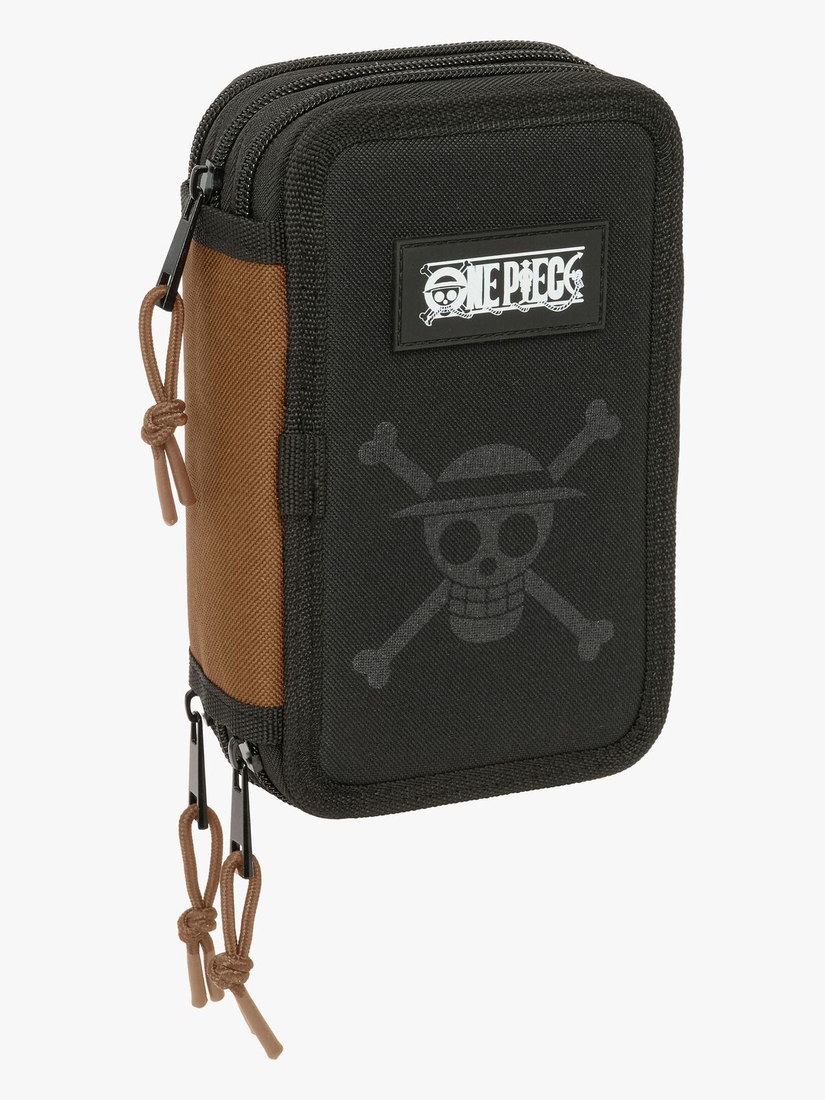 One Piece  Fyllt Trippelpennfodral 37 Delar, Svart