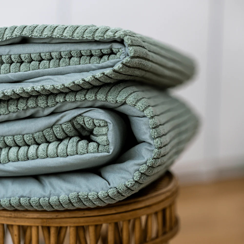 MeowBaby Aesthetic Babyfilt Winter, Olive Green