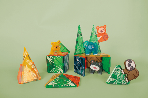 Playbox  Magnetiska Brickor Safari 38 Delar