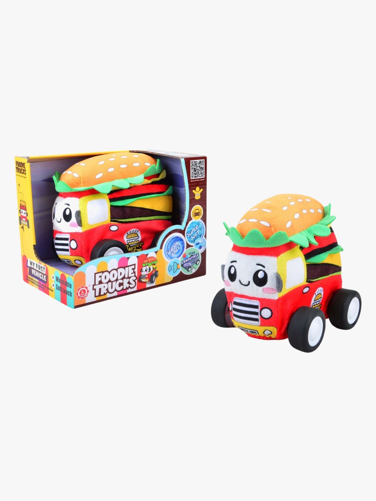 Suntoy Mjuk Hamburgerbil med Ljud
