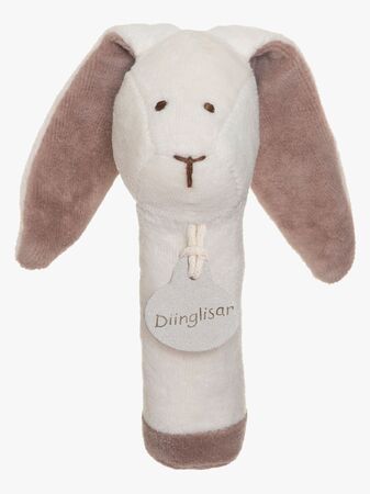 Teddykompaniet Diinglisar  Kanin Skallra, White