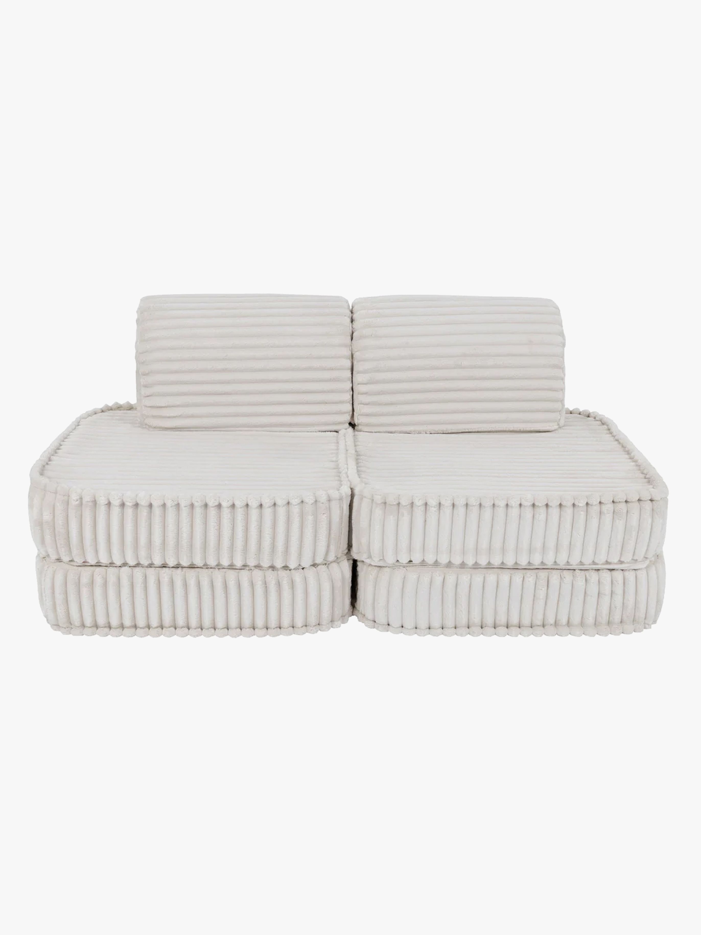 MeowBaby Churros Soffa Basic Cotton Candy White – modulär från 2 år