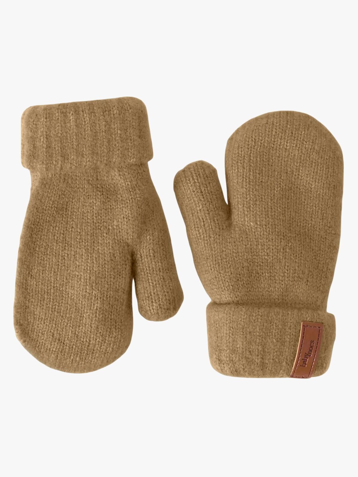 BabyMocs  Stickade Vantar, Caramel