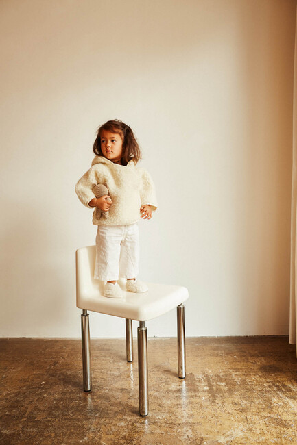 BINIBAMBA Merino Snuggle Jacket, Milk