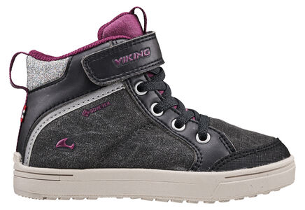 Viking Laila Mid GTX Sneaker, Black/Dark Pink
