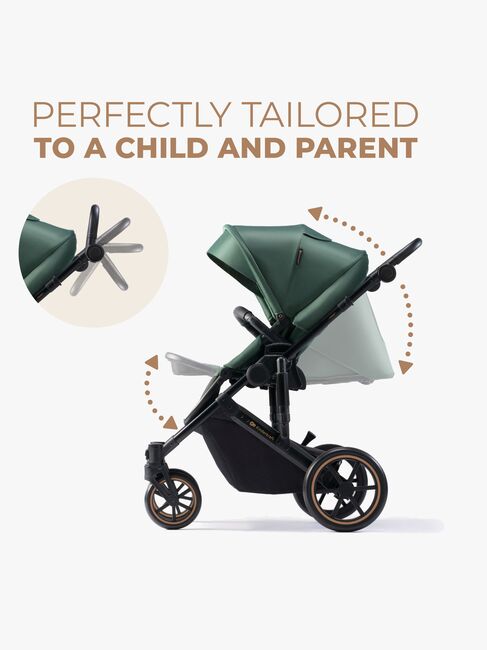 Kinderkraft Prime 2 2-in-1 Duovagn, Dark Green