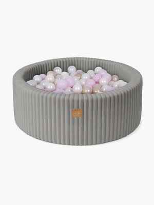 MeowBaby Churros Bällebad Moon Grey, Pink/Gold