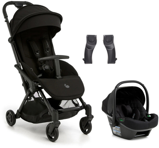 Beemoo Easy Fly Lux 4 Sulky Inkl. Route i-Size Babyskydd, Jet Black/Black Stone