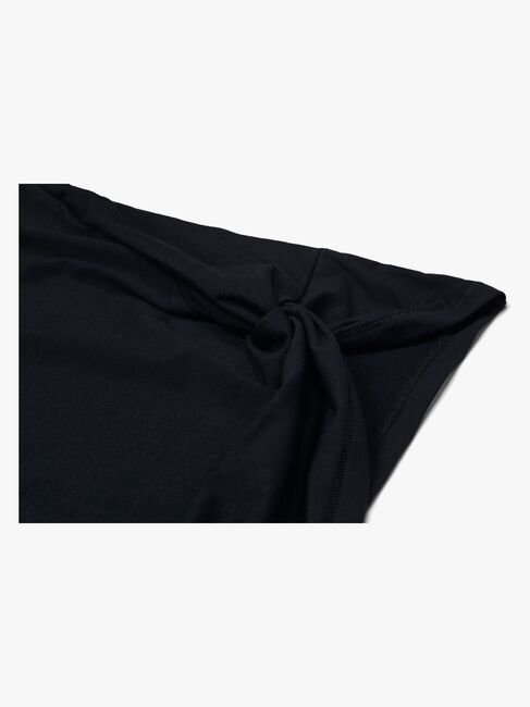 Hyperfied Jersey Knot Tank Top, Anthracite