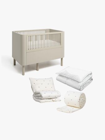 Alice & Fox June Växasäng inkl. Bäddkit NESSA 100x130, Dusk Beige