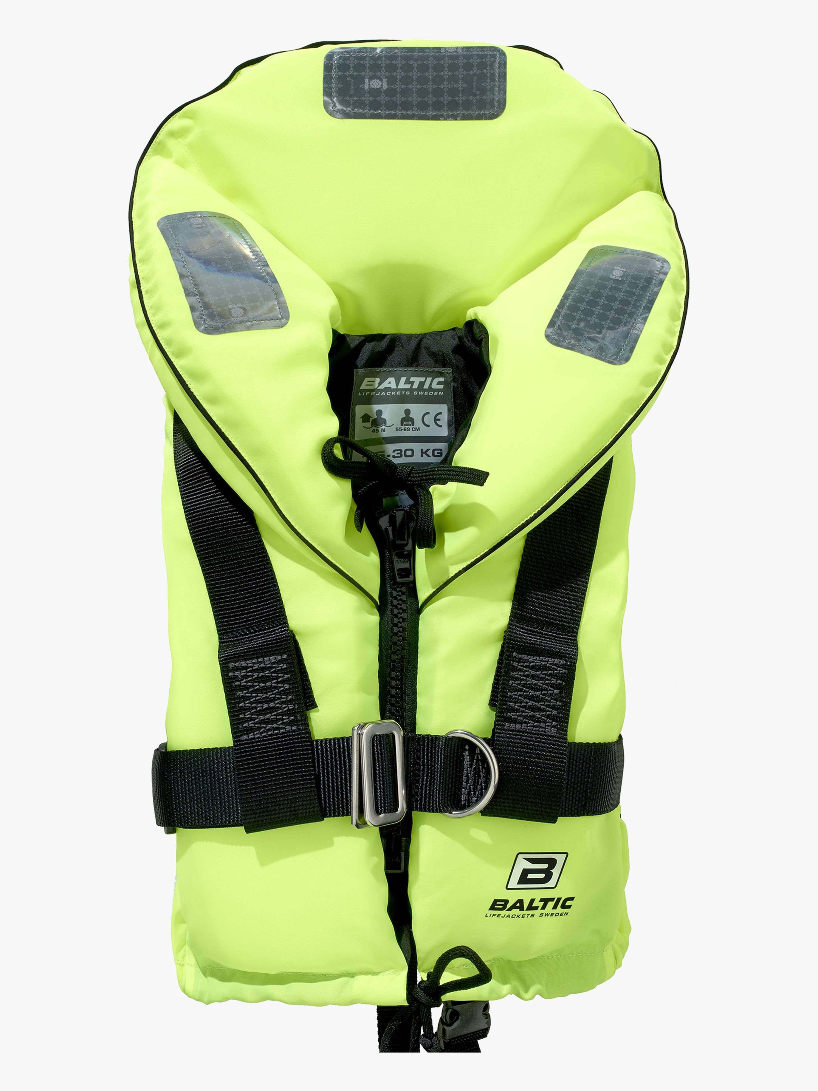 Baltic Flytväst Ocean med Sele 3-15 kg, Uv-Gul