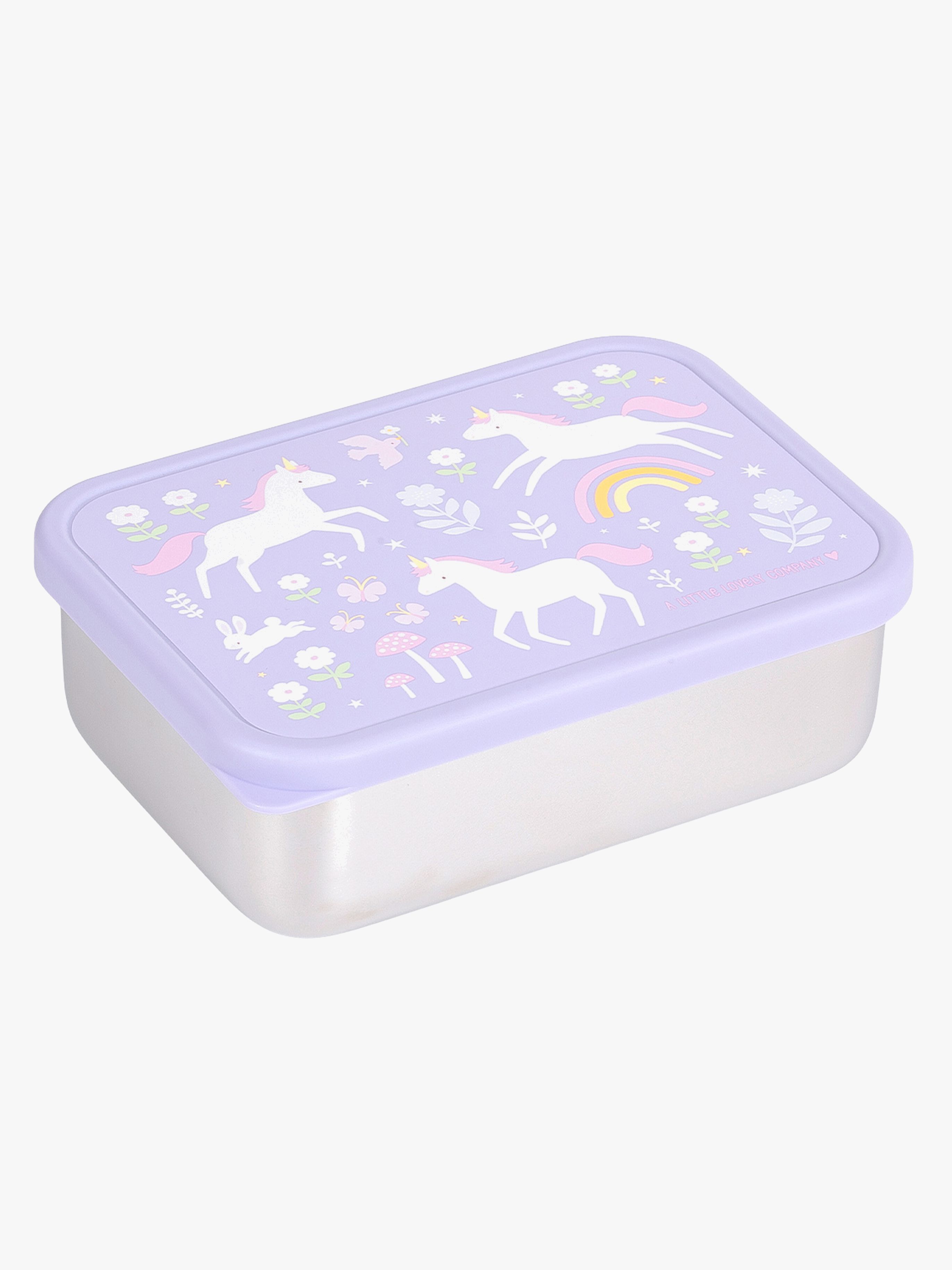 A Little Lovely Company Matlåda Stainless Steel, Unicorn Dreams