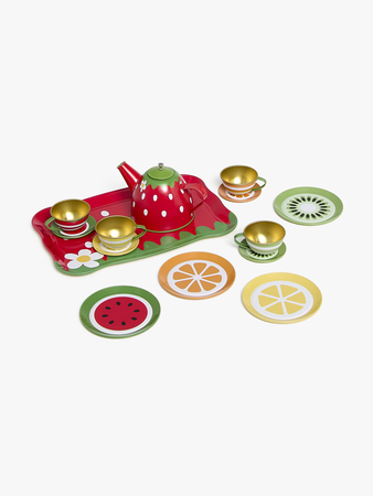 Cloudberry Castle Fruity Teservis Gjord Av Metall