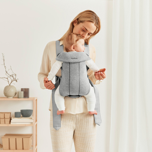 BabyBjörn Mini Bärsele 3D Jersey, Ljusgrå