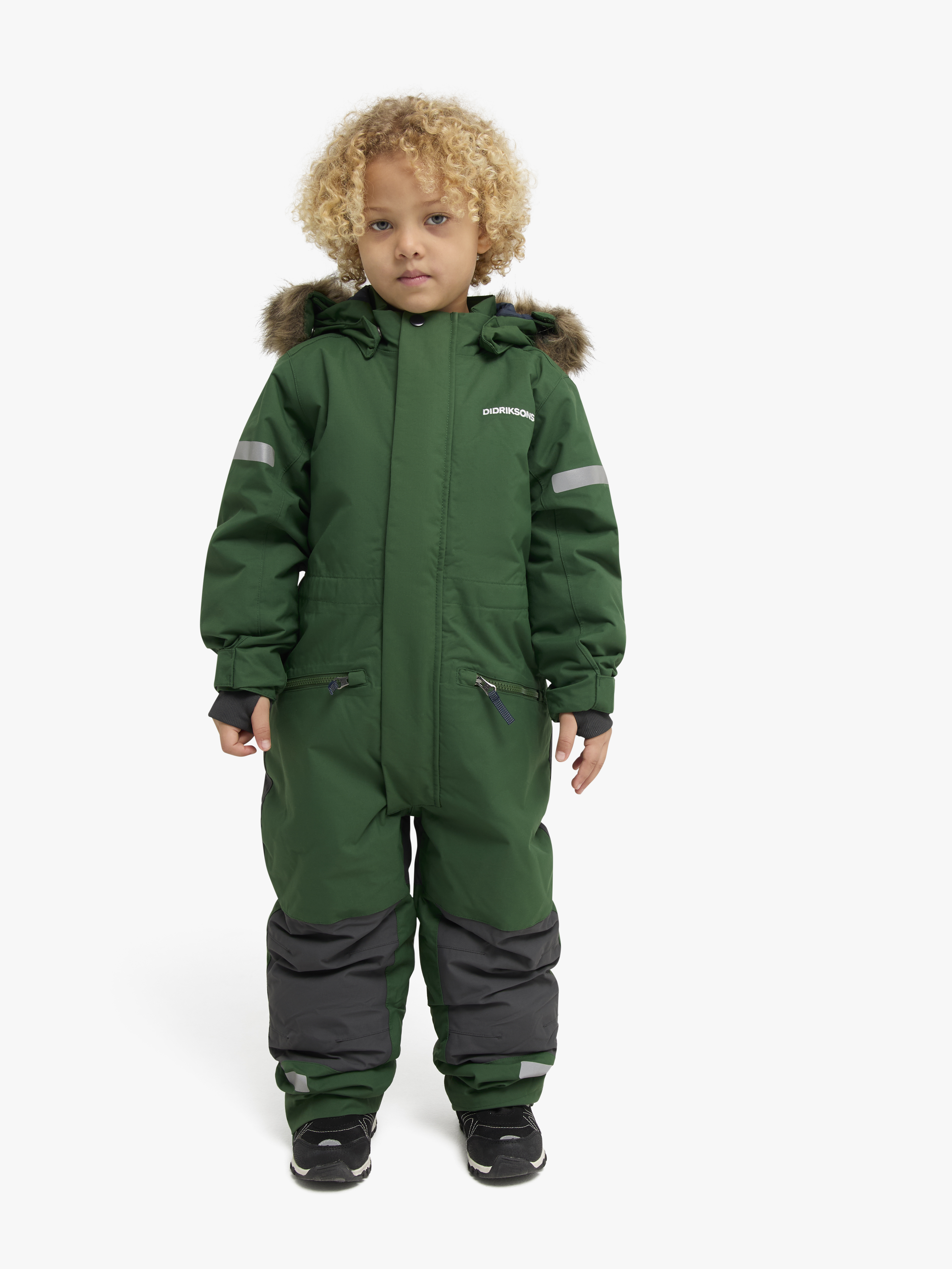 Didriksons Migisi Vinteroverall, Pine Green, 120