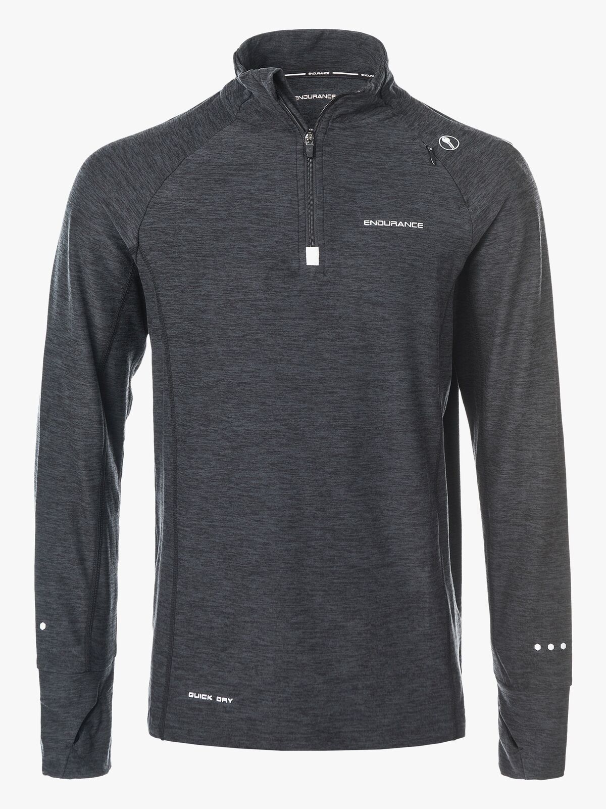 Endurance Lyle Melange Performance Tröja, Black