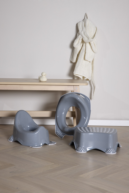 Beemoo CARE Anti-Slip Potta, Toalettsits & Pall, Grey