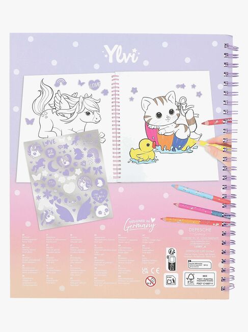 Ylvi Målarbok med Paljetter