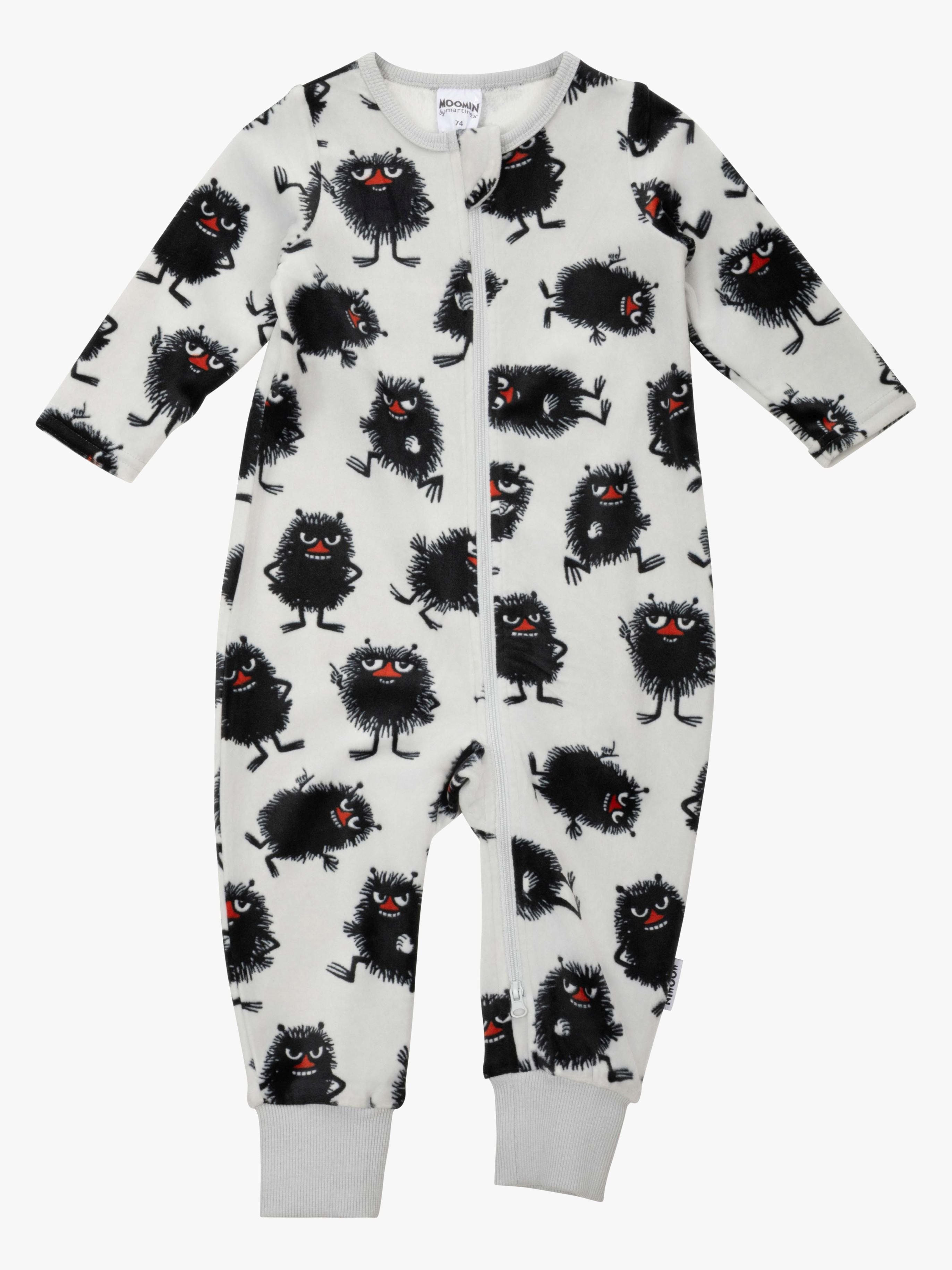 Moomin by Martinex Pigg Velourpyjamas Baby, Grå