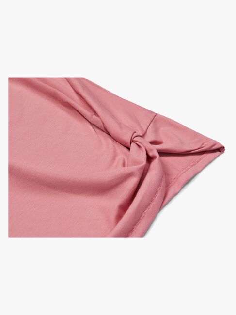 Hyperfied Jersey Knot Tank Top, Blush