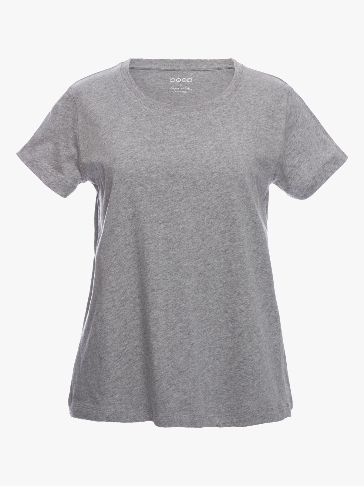 Boob Gravid/Amning T-Shirt, Grey Melange