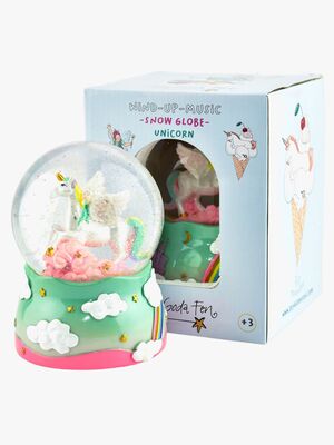 Robetoy Snöglob Unicorn Glitter Wind-up Music 14 cm