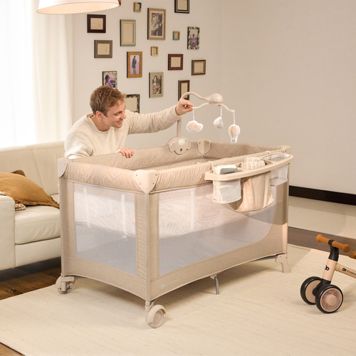 Kinderkraft LEODY UP Resesäng, Beige