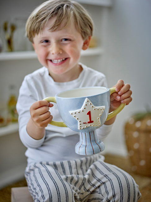 Bloomingville MINI, Trophy Blomkruka Keramik, Multifärgad