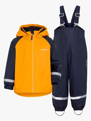 Didriksons Rainman  Fleece gefüttert Regenset, Citrus Yellow