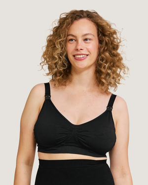 Carriwell Gravid- och Amnings-BH Carri-Gel, Svart