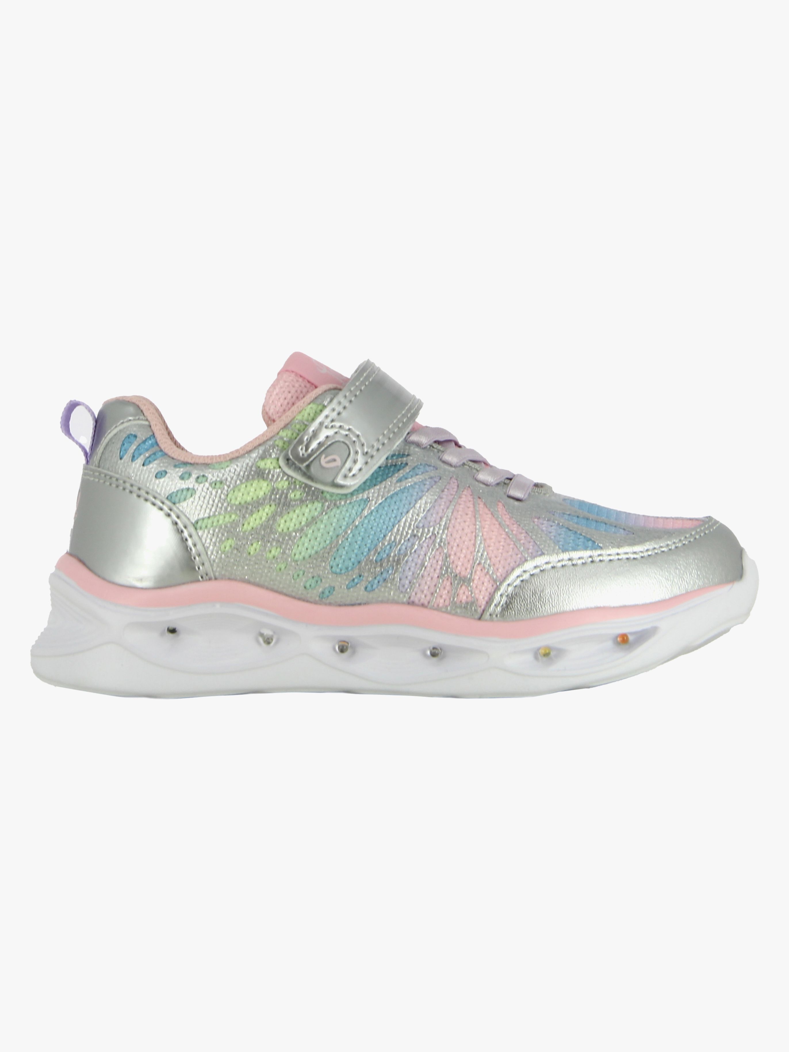 Leaf Malmen  Blinkande Sneakers, Silver, 26